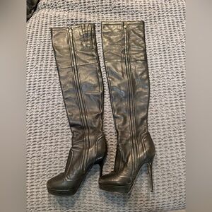 Jimmy Choo Black Over the Knee Boots